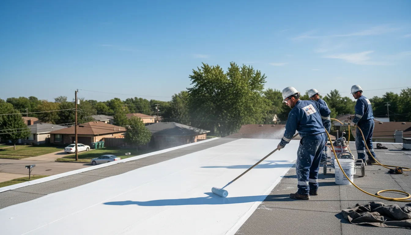Commercial roof coating in West Liberty, IL near me
